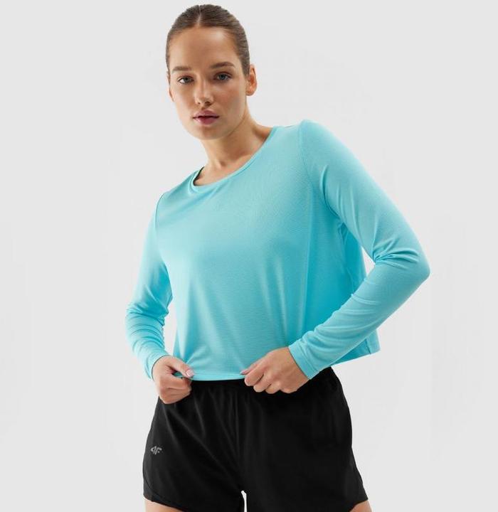 Produktbild 4F Koszulka damska longsleeve F218 niebieska 4FWSS24TFLOF218 33S M (33)