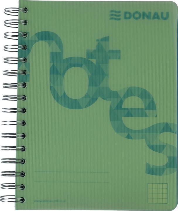 Actual product image Donau Seminar pad DIN A5 140 sheets green (A5, Checked, Hardcover)