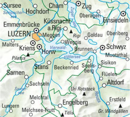 Produktbild Wanderkarte Vierwaldstättersee