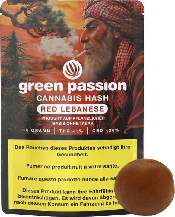 Immagine prodotto Green Passion CBD Hash Red Lebanese (5 g, Interno)