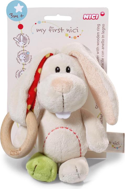 My First bunny Tilli with wooden ring