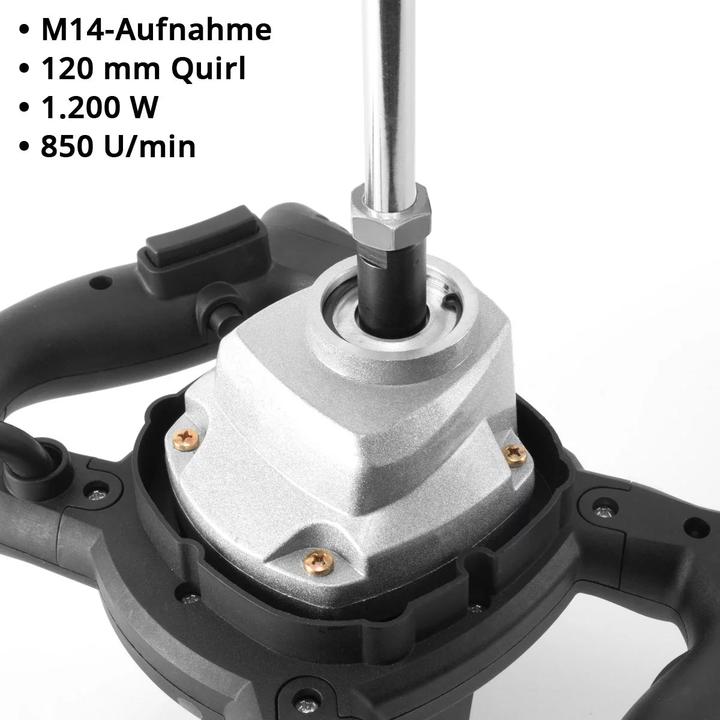 Produktbild Stahlwerk Rührwerk RW-1200 ST mit 1.200 W 850 U/min elektrischer Mörtelrührer