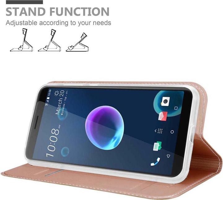 Actual product image Cadorabo Book Classy Style Cover (HTC Desire 12)