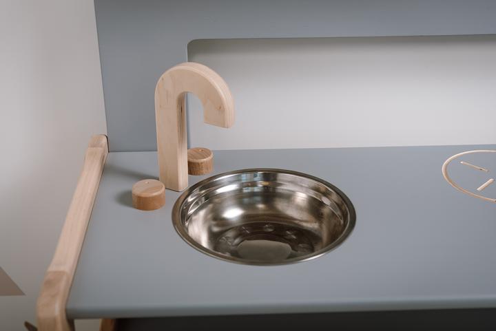 Immagine prodotto Montessori Cucina per bambini in legno - multifunzionale - grigia Mobili per bambini