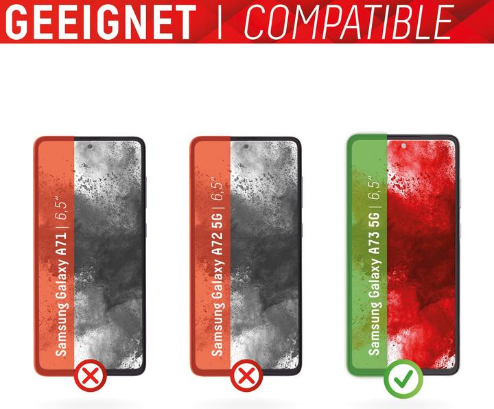Immagine prodotto Displex Real Glass, 2D Panzerglas (1 Pezzo/i, Samsung Galaxy A73 5G)
