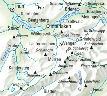Produktbild Wanderkarte Jungfrau-Region