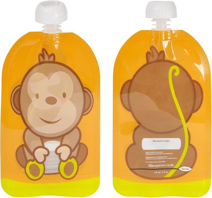 Produktbild Fill'n'Squeeze Pouchys mit Bodenöffnung