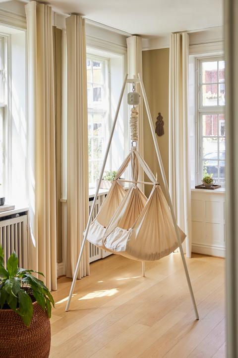 Image du produit Membantu Kit avec support avec berceau à ressort Jumeaux Premium et moteur LeeLo01 (Cozy Cradle)