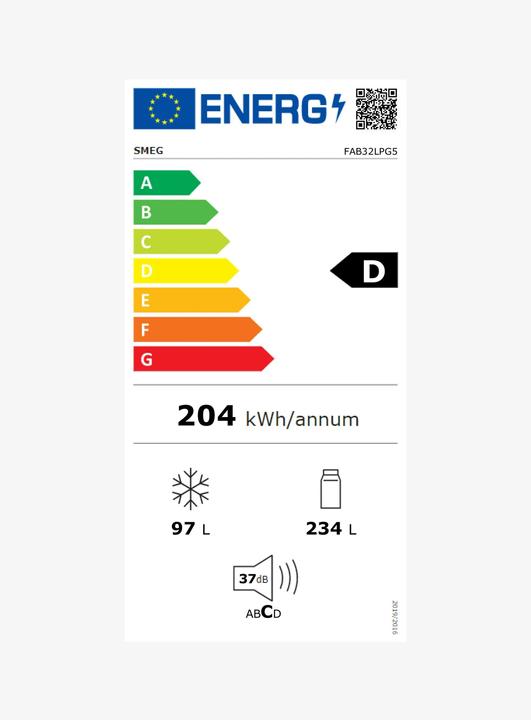 Energie-Label Smeg FAB32LPG5 (331 l)