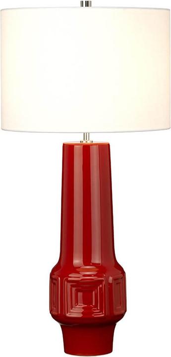 Immagine prodotto Elstead Lighting Lampada da tavolo Muswell E27 rosso bianco, Made in UK (E27)
