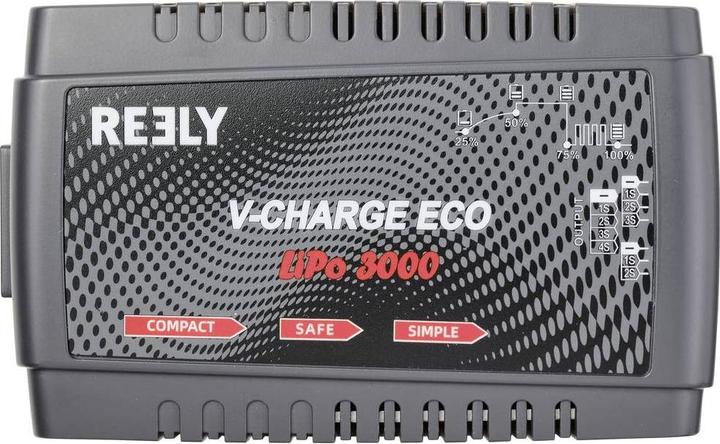 Actual product image Reely V-CHARGE ECO LiPo 3000 model charger 230 V 3 A LiPo