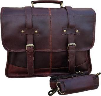 Produktbild Only-Bags.Store Echtes Leder Umhängetasche, Laptop-Tasche, Umhängetasche, Geschenk für Männer, Büro Tasche, Arbeit