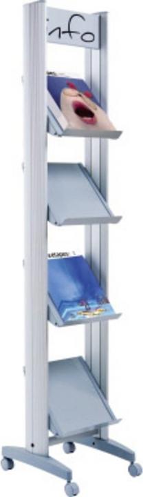 Actual product image kaiserkraft Mobile metal brochure stand (A4)