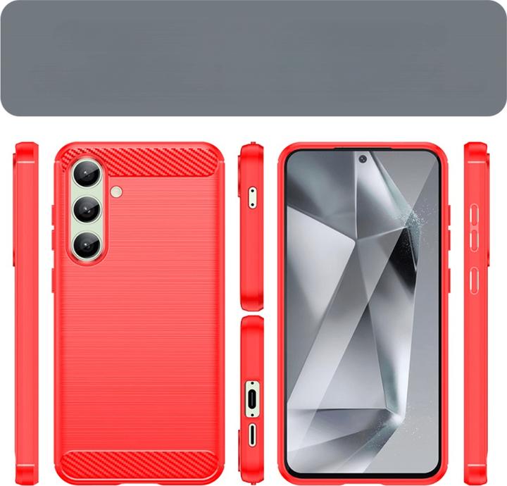 Produktbild Cover-Discount FE - Metall Carbon Look Hülle (Samsung Galaxy S24 FE)