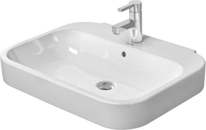 Produktbild Duravit Waschtisch HAPPY D.2 m ÜL HLB 650x500mm 1 Hahnloch weiss WG (500 mm, 650 mm)