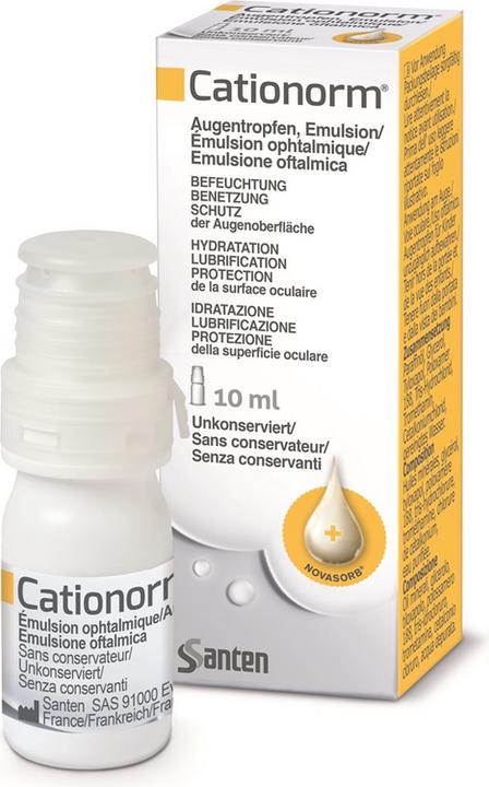 Image du produit Cationorm Augentropfen-Emulsion (10 ml, 10 ml d'émulsion de gouttes oculaires Cationorm)