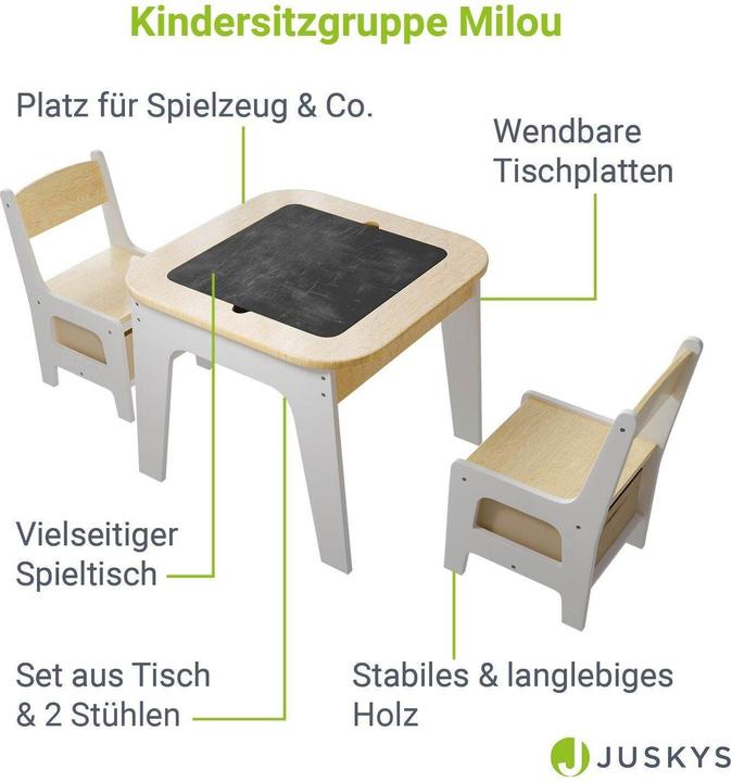 Image du produit Juskys Kindersitzgruppe Milou (Groupe de sièges pour enfants)
