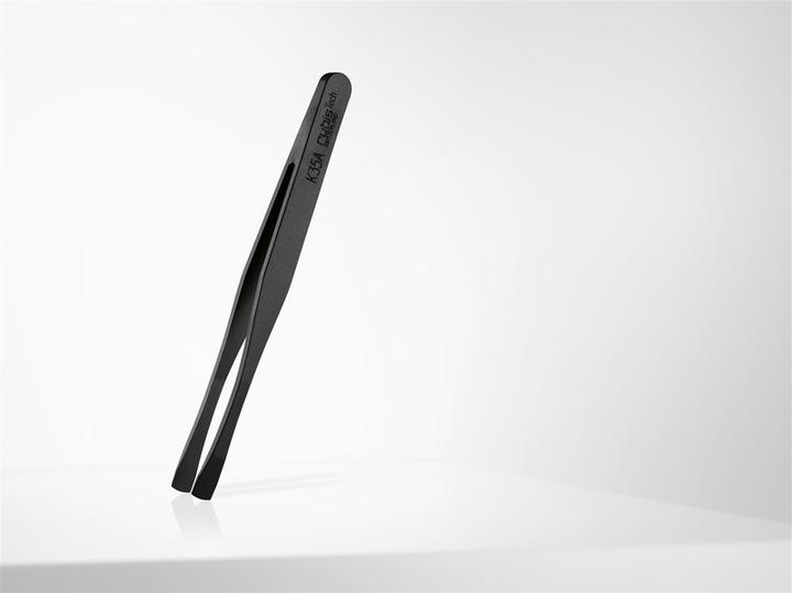 Produktbild Rubis Pinzette, flach gerade, schwarz