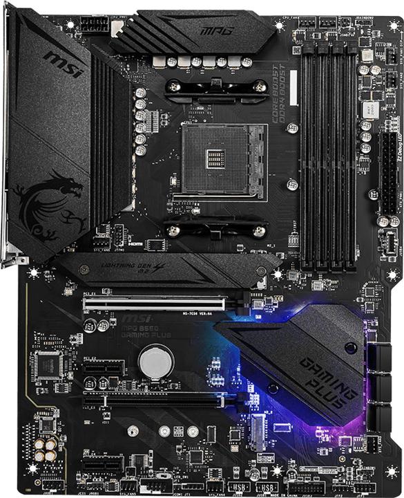 Actual product image MSI MPG B550 GAMING PLUS (AM4, AMD B550, ATX)