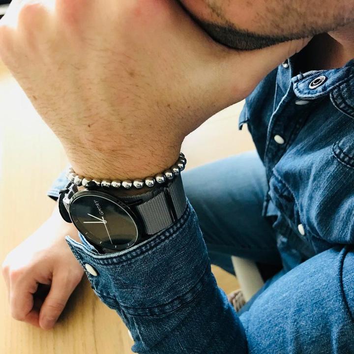Immagine prodotto Gemini Basic Hematite Argento (19 cm, Acciaio inossidabile)