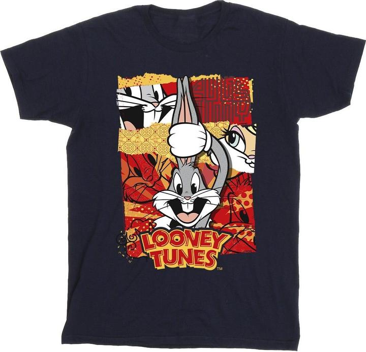 Actual product image Looney Tunes Boys Bugs Rabbit Comic New Year T-Shirt (116)