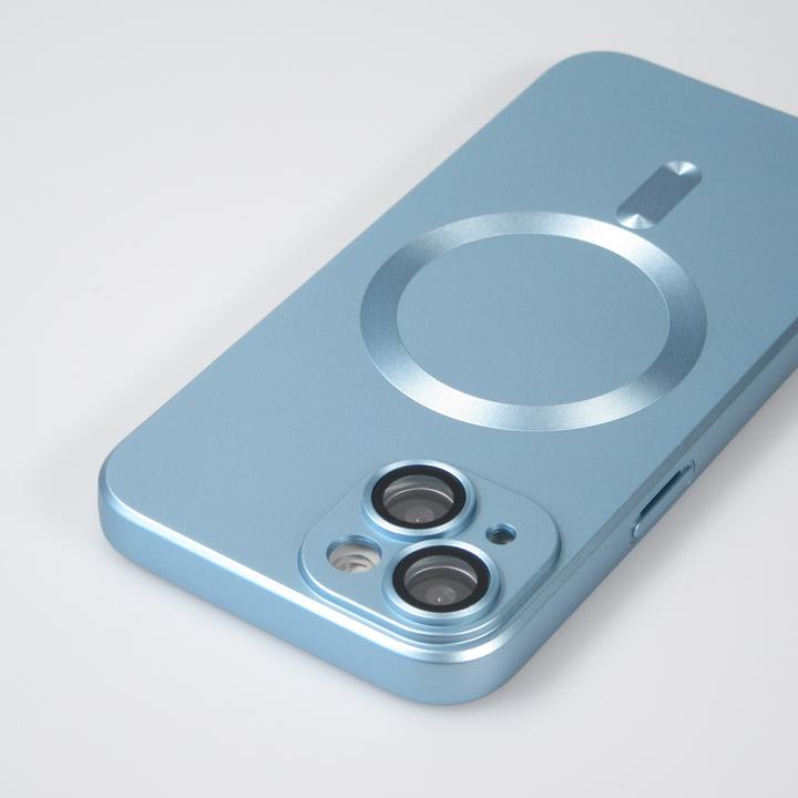 Produktbild PhoneLook Hülle Gummi weich mit Kameraschutzglas MagSafe (Apple iPhone 15 Plus)