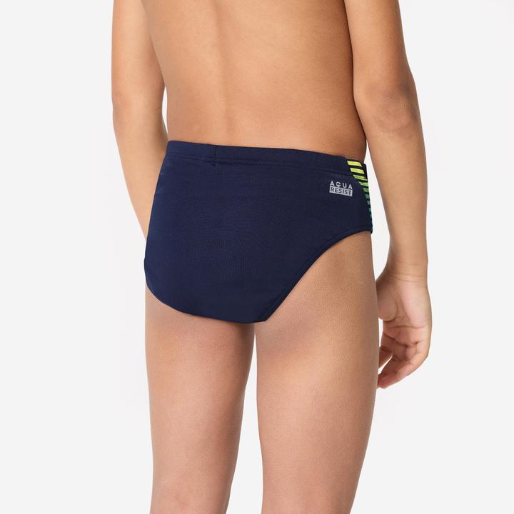 Produktbild Nabaiji Badehose Slip Jungen - 900 Yoke blau/gelb (12, 13, 14)