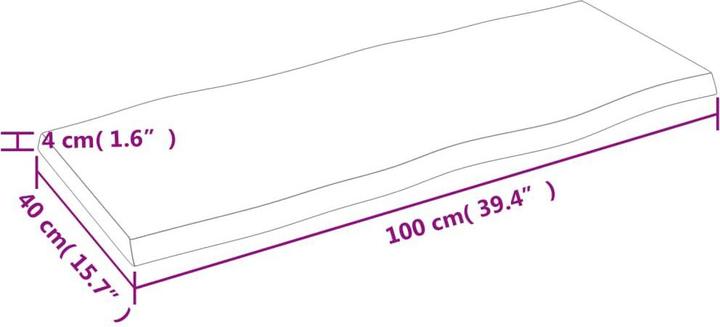 Produktbild VidaXL Chaim (100 x 40 x 4 cm)