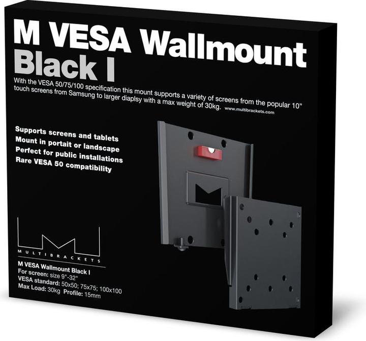 Produktbild Multibrackets Wallmount Black I (Wand, 32", 15 kg)