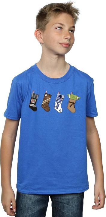 Actual product image Star Wars Boys Christmas Stockings T-Shirt (116)