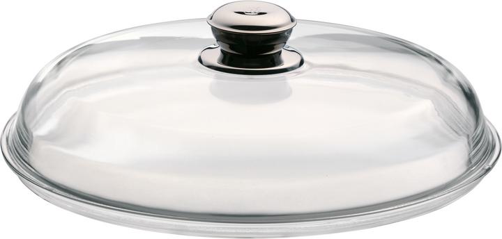 Produktbild WMF Glasdeckel Pfannendeckel 20cm Kochtopfdeckel Ersatzdeckel Metallknauf (20 cm, Metall, Glas)