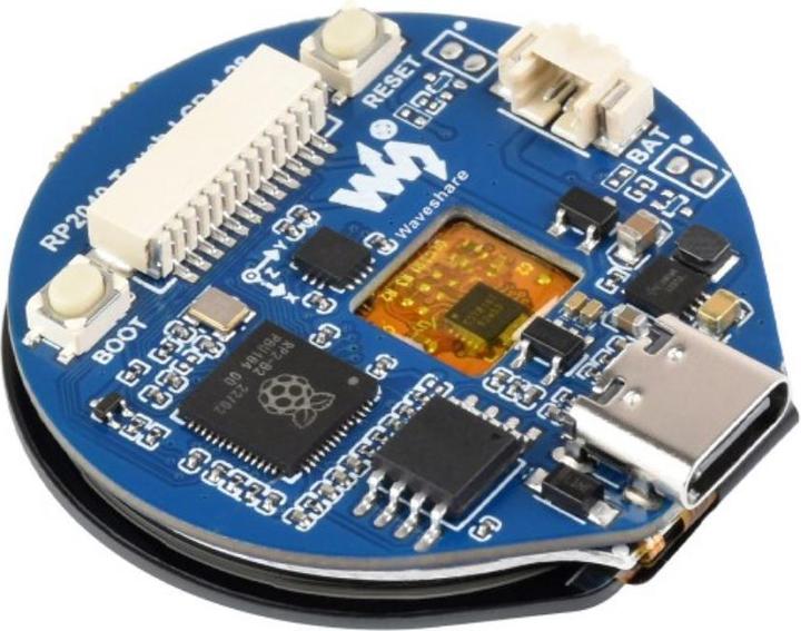 Actual product image WaveShare RP2040 1.28inch Touch LCD Display Round