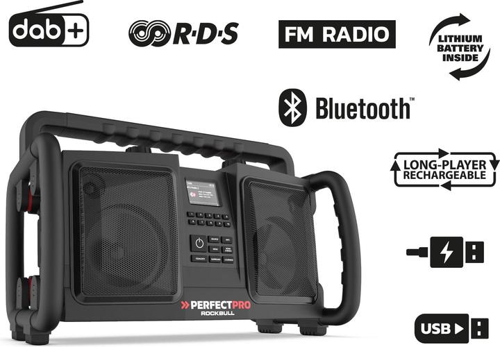 Image du produit PerfectPro Rockbull (FM, DAB+ DAB, Bluetooth)