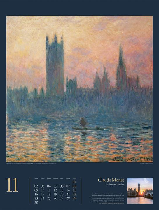 Immagine prodotto KunstGeschichten - Meisterwerke und die Orte ihrer Inspiration Kalender 2026 (Copertina rigida, Tedesco)