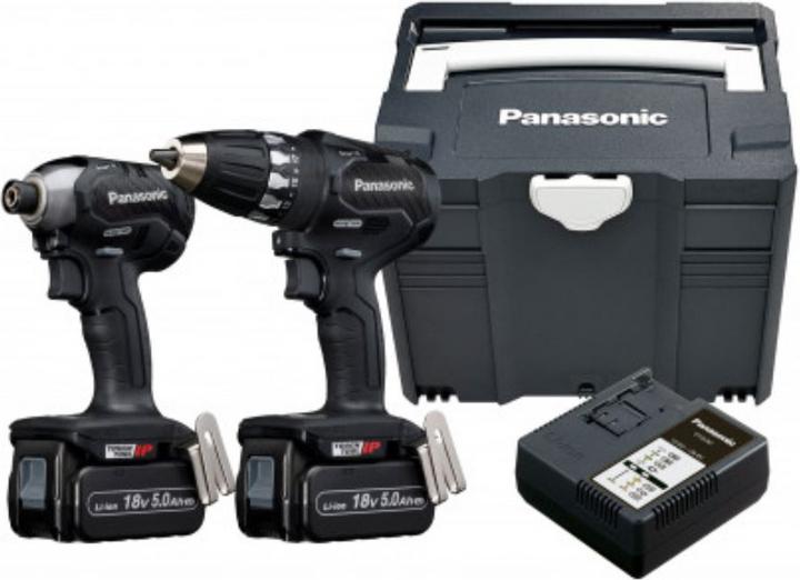 Image du produit Panasonic Perceuse-visseuse EY74A3 + clé à chocs EY75A8 (Fonctionnement sur batterie)