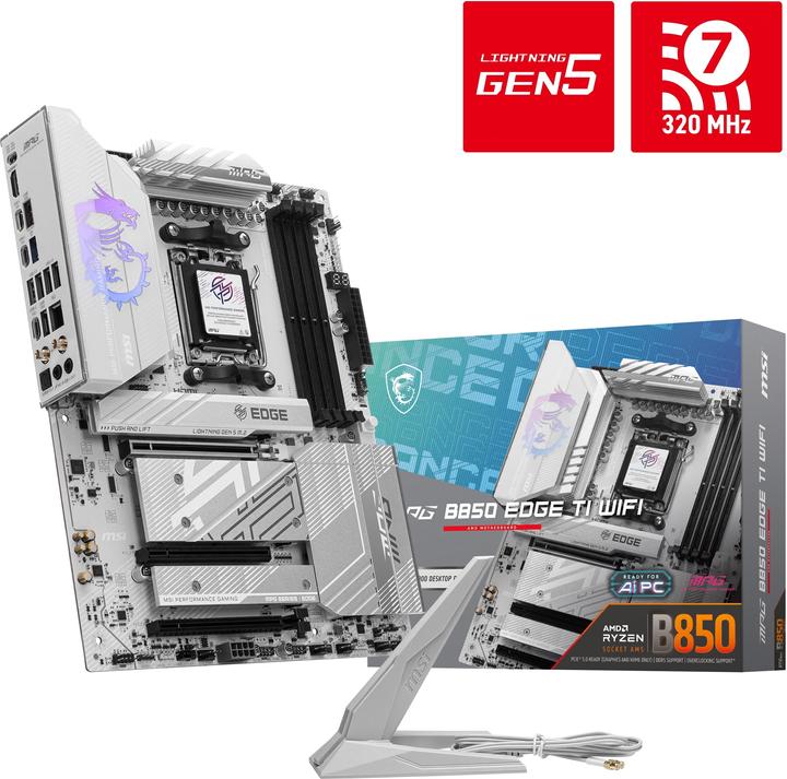Produktbild MSI MPG B850 EDGE TI WIFI (AM5, AMD B850, ATX)