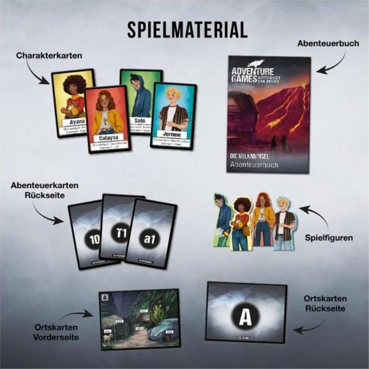 Actual product image Kosmos Adventure Games: The volcanic island (German)