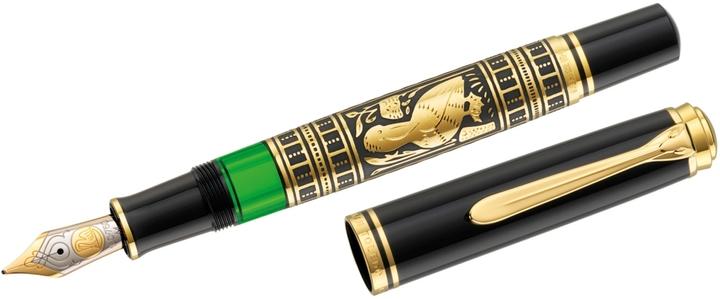 Image du produit Pelikan Stylo plume M900 Toledo B Etui (Noir, Vert, Or, 1 x)