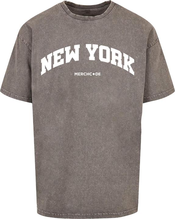 Immagine prodotto Merchcode New York Wording - Maglietta oversize lavata con acido - 113011 (XL)