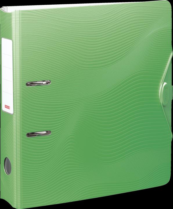 Image du produit Classeur WAVE vert plastique 7,0 cm DIN A4 (A4, 70 mm, 1 pièce(s))