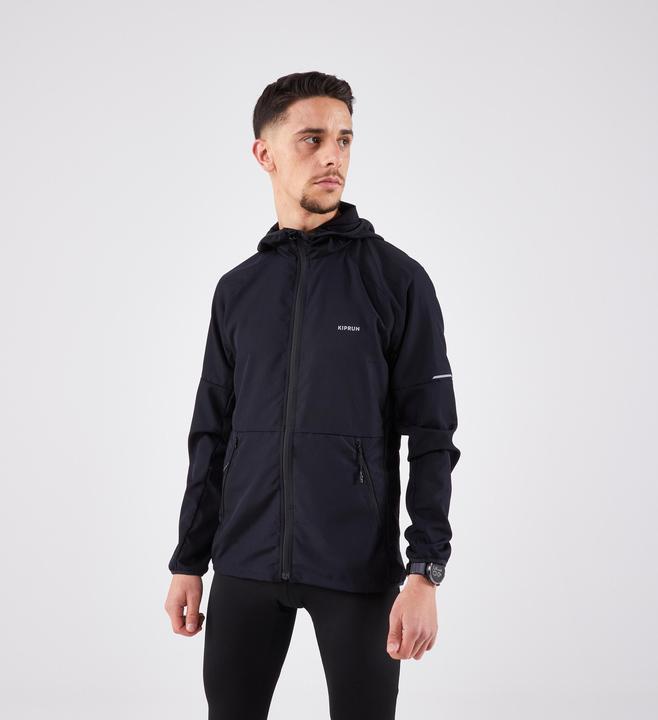 Kiprun Laufjacke Trailrunning Herren winddicht - Run 100 schwarz