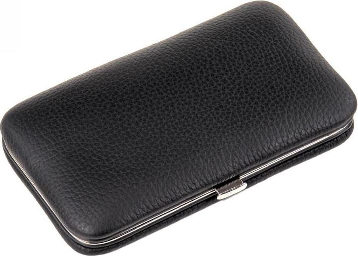 Actual product image Sacher TF100R.1504 - 4-piece manicure case manicure set black leather