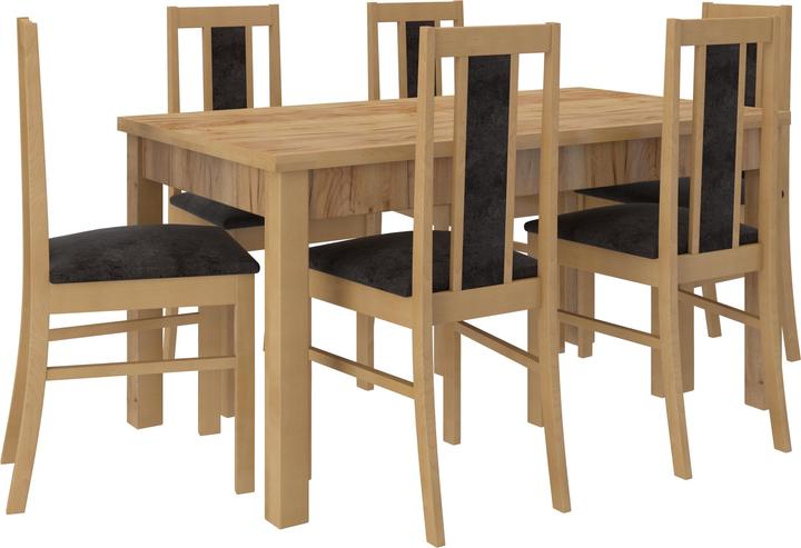 Produktbild ADRK Furniture Tisch- und Stuhlset RODOS 52 (140 x 80 x 75 cm)
