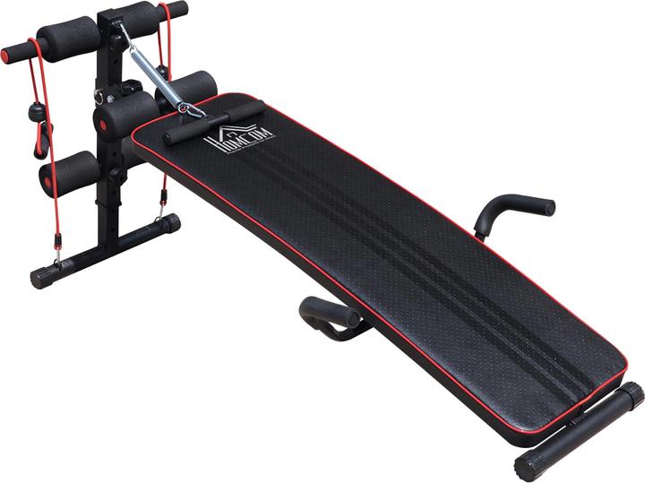 Image du produit Homcom Banc de Sit-Up avec bandes de résistance