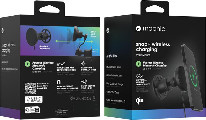 Produktbild mophie Snap+ Wireless Charging Vent