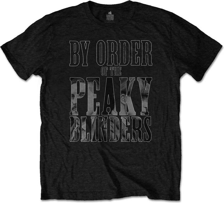 Actual product image Peaky Blinders Unisex Adult By Order Infill T-Shirt (L)