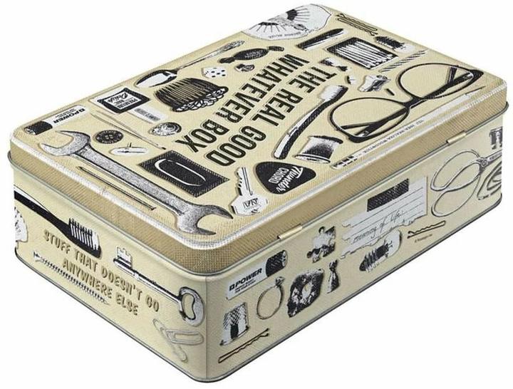 Immagine prodotto Nostalgic-Art Merchandising Scatola portaoggetti Qualunque Beige/Nero/Bianco (7 x 23 x 7 cm, 3 l)