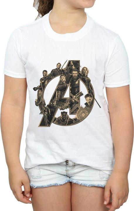 Produktbild Avengers Infinity War Logo TShirt Mädchen (140, 146)