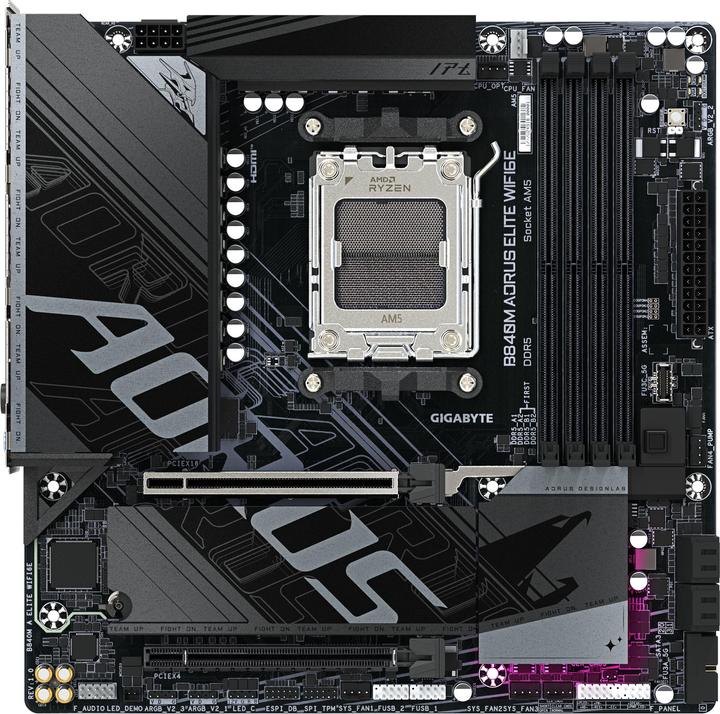 Actual product image Gigabyte B840M Elite WIFI6E (B840,AM5,mATX,DDR5) (AM5, AMD B840, mATX)