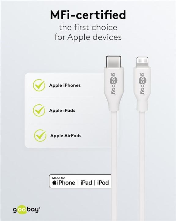 Produktbild Goobay Lightning - USB-C Kabel (2 m, USB 2.0)